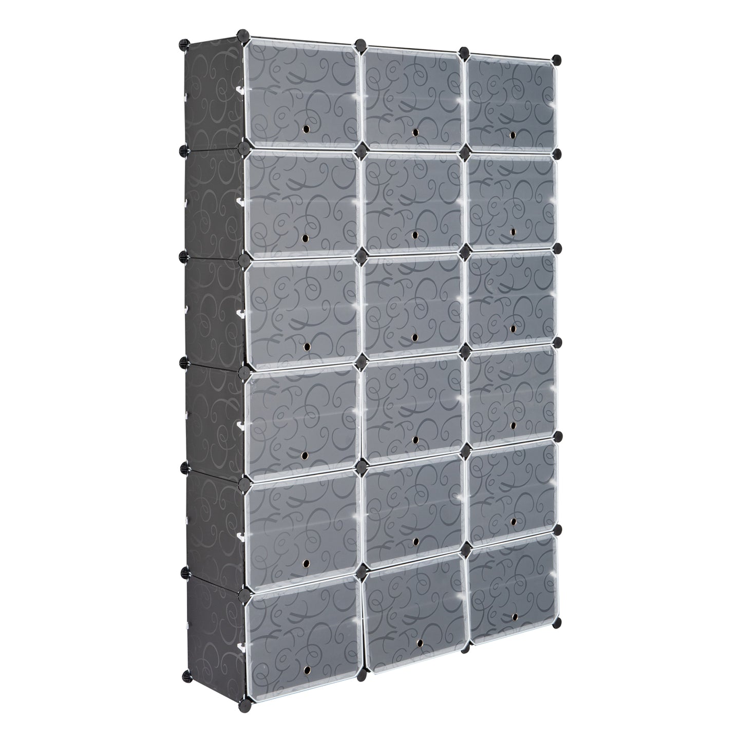 12-Tier Portable 72 Pair Shoe Rack Organizer 36 Grids Tower Shelf Storage Cabinet Stand Expandable for Heels, Boots, Slippers