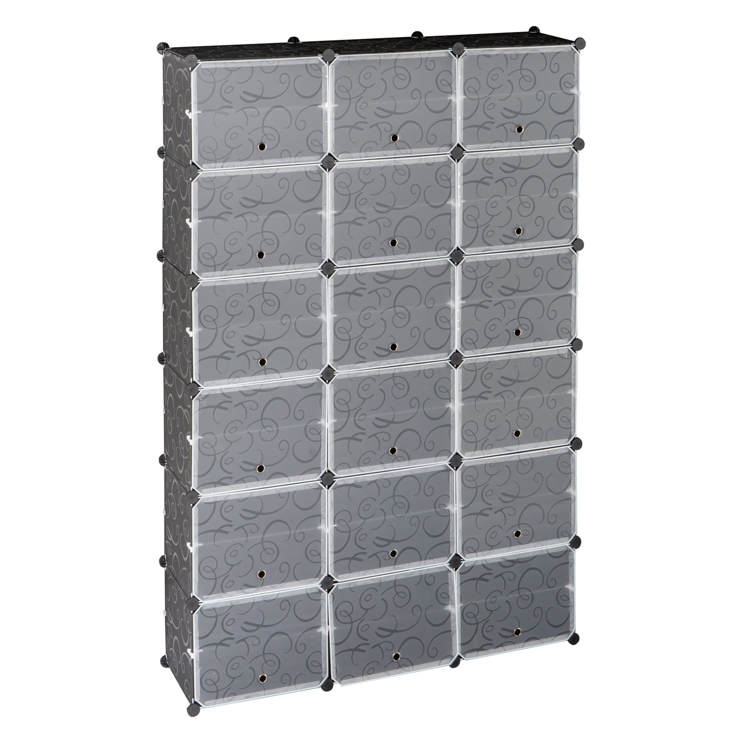 12-Tier Portable 72 Pair Shoe Rack Organizer 36 Grids Tower Shelf Storage Cabinet Stand Expandable for Heels, Boots, Slippers