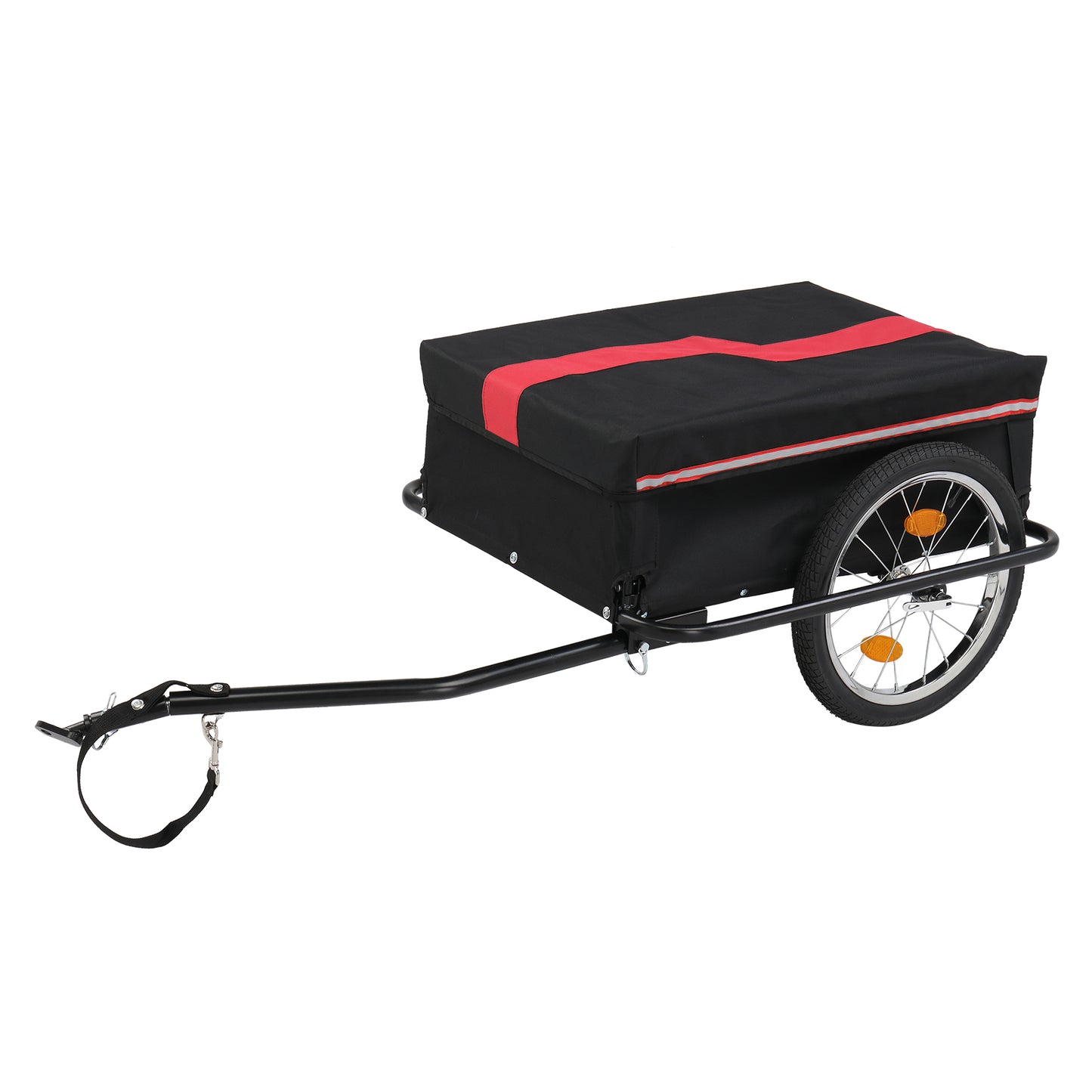 130*68*45cm Steel 100kg 16 Inch Quick Release Wheel Cloth Pocket Trailer Bicycle Trailer Rack