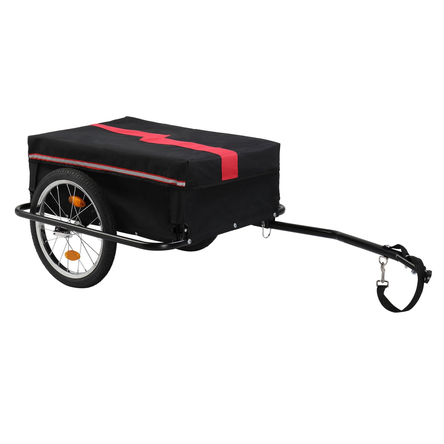 130*68*45cm Steel 100kg 16 Inch Quick Release Wheel Cloth Pocket Trailer Bicycle Trailer Rack