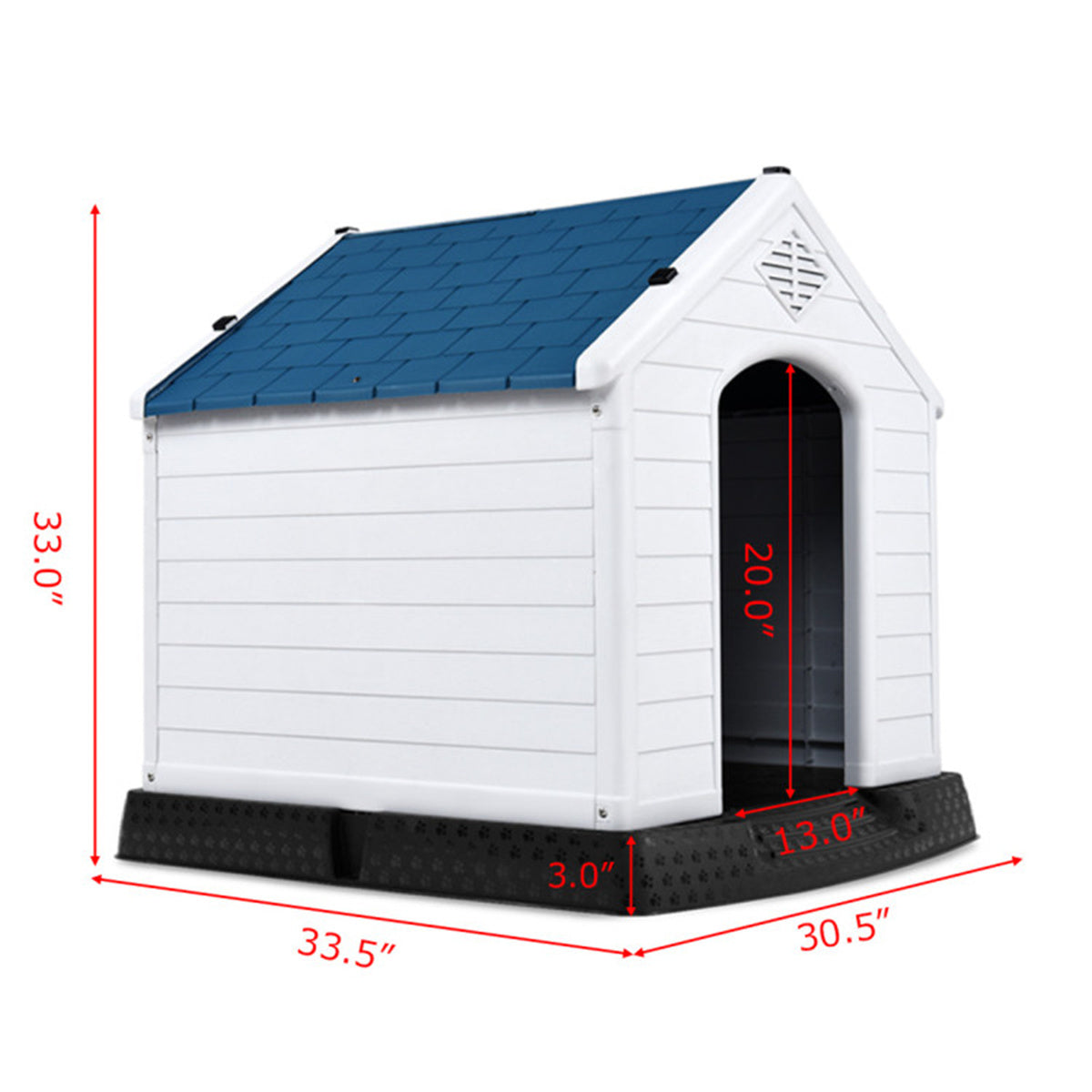 1pc 33.5" Dog House of Plastic.pet house