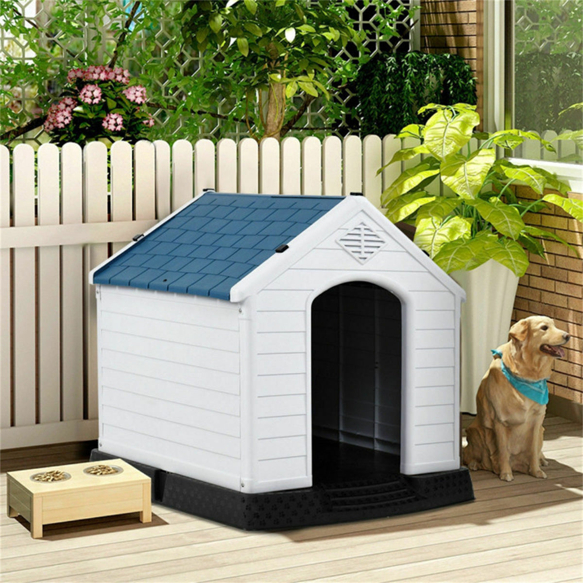 1pc 33.5" Dog House of Plastic.pet house