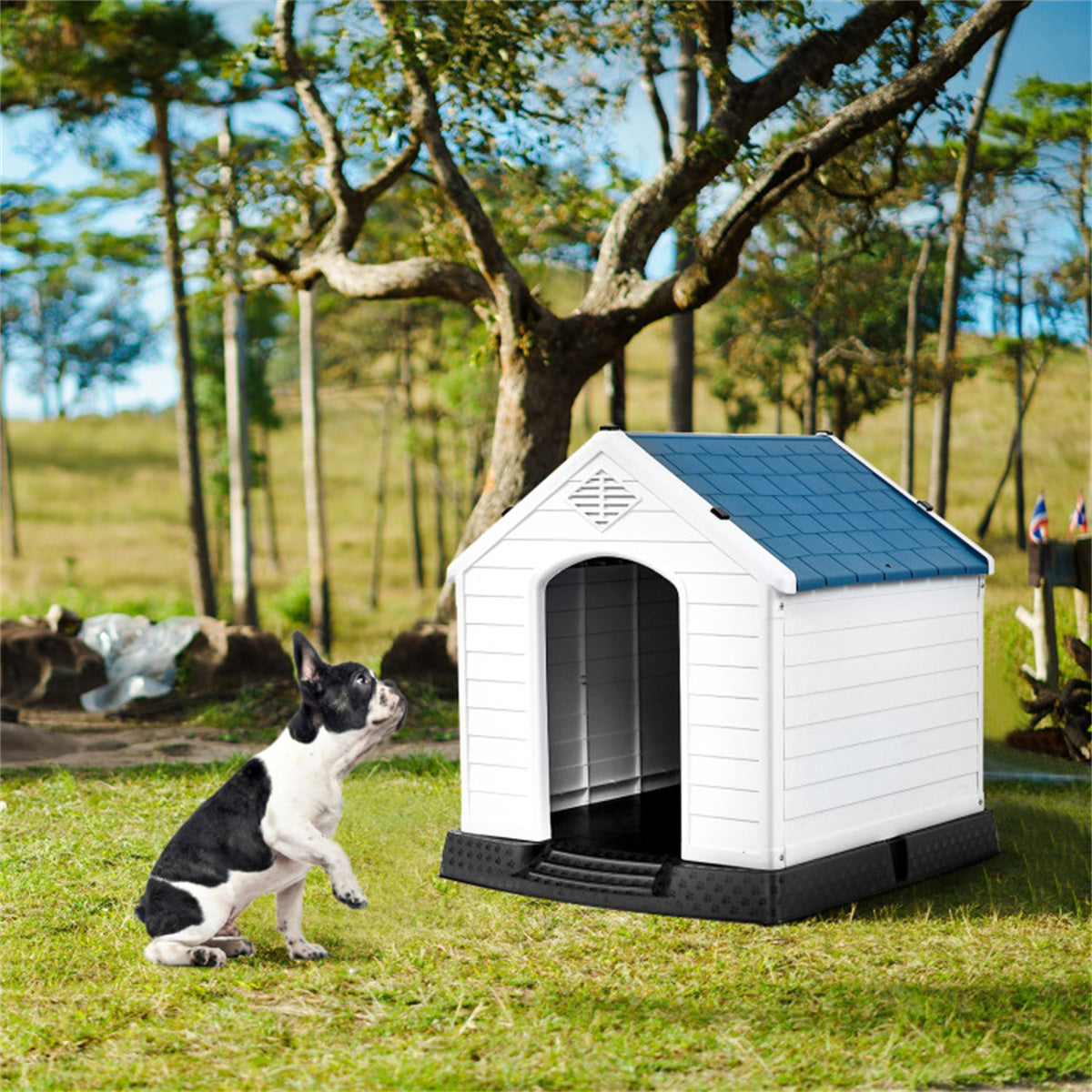 1pc 33.5" Dog House of Plastic.pet house