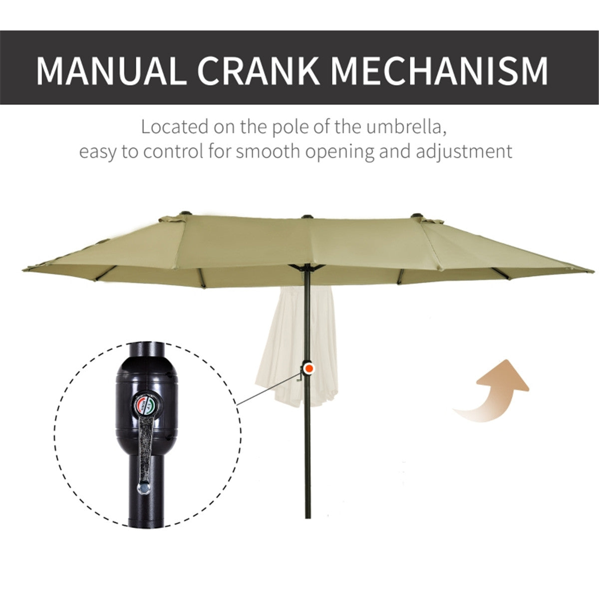 Outdoor beach umbrella/Double-Sided Market Umbrella