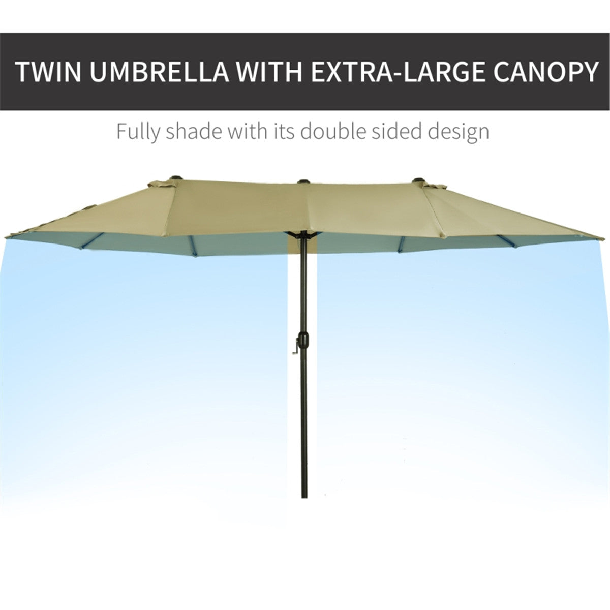 Outdoor beach umbrella/Double-Sided Market Umbrella