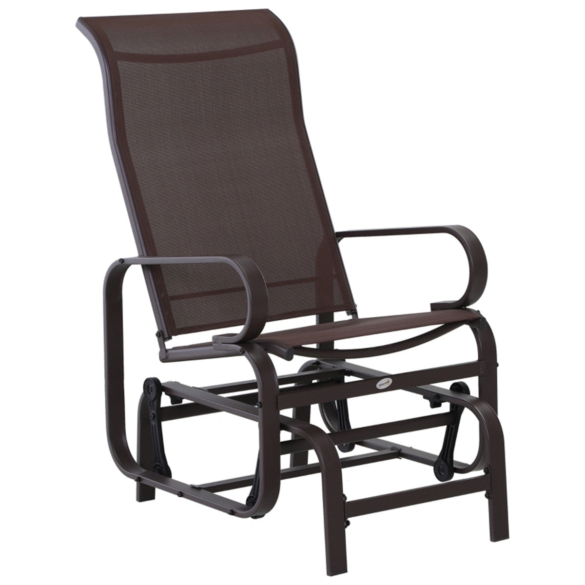 Patio Glider - Modern Design with Classic Function, 28" High Back, Weather-Resistant - For Backyards, Patios, Gardens - Assembly Required