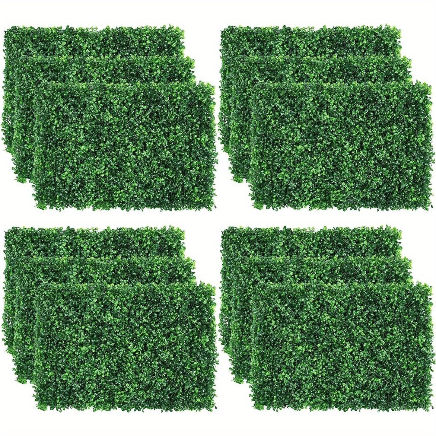 12 Pieces of Grass Wall Panels, Grass Back Panel, Garden Fence, Backyard (12)(No shipments on weekends, banned from Amazon)